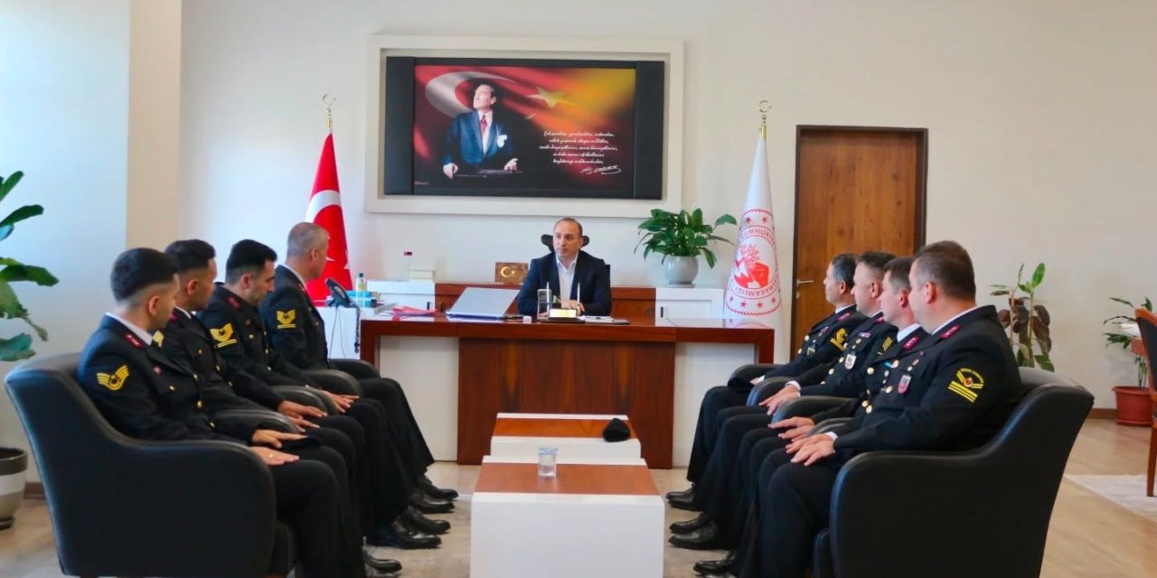 Kaymakam Erdoğan jandarma personelini ağırladı