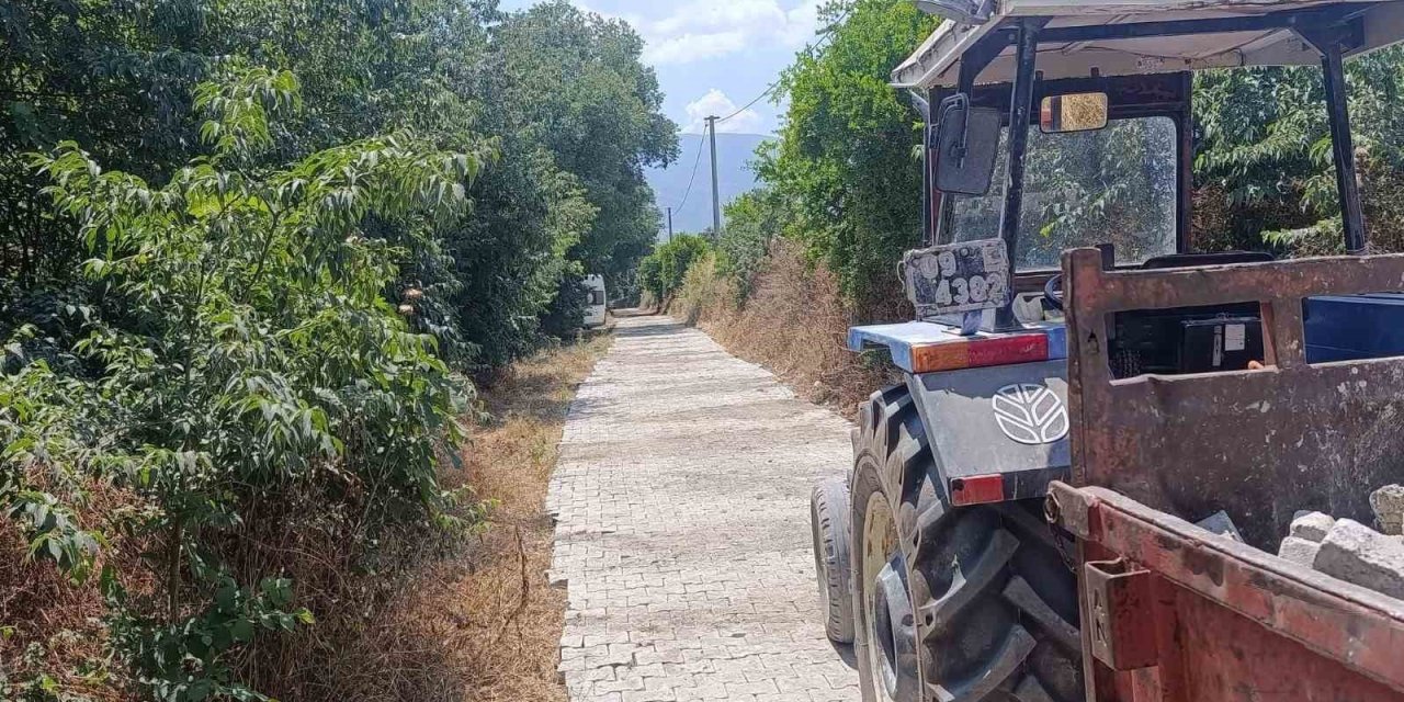 Bozdoğan Belediyesi’nden, Yazıkent’te parke taşı çalışması