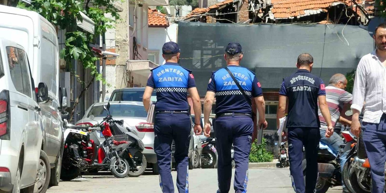 Muğla’da Zabıta ekiplerinden motosiklet tamircilerine sıkı denetim