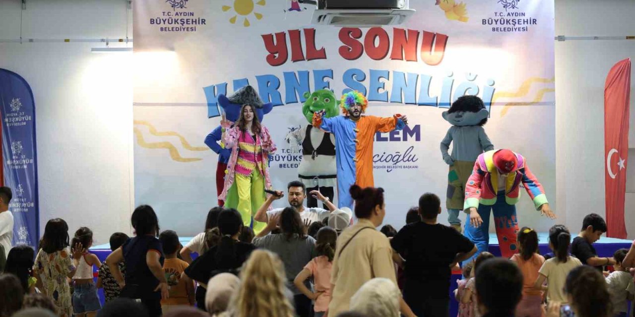 Aydın’da yıl sonu karne şenliği başladı