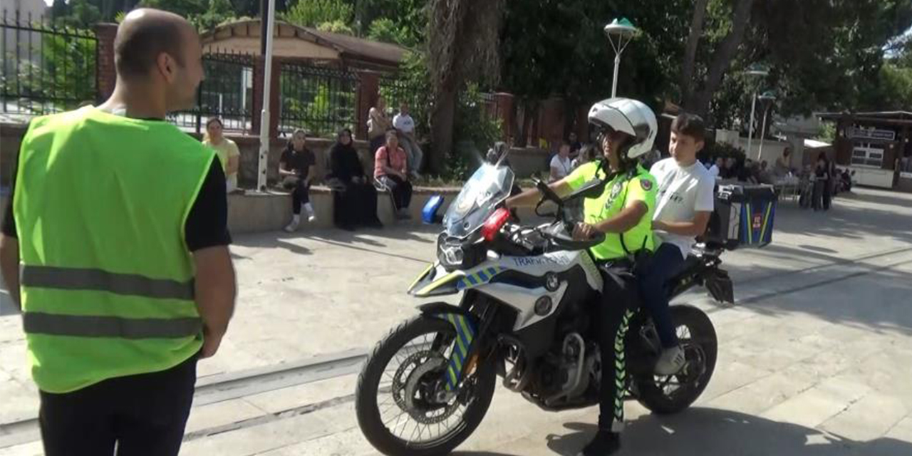 Polis ve veliler seferber  oldu, Alperen sınava yetişti
