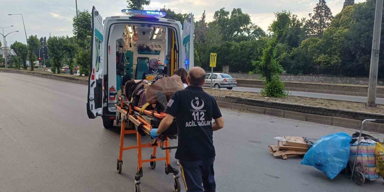 Trafiğe kapalı alanda kaza: 1 yaralı