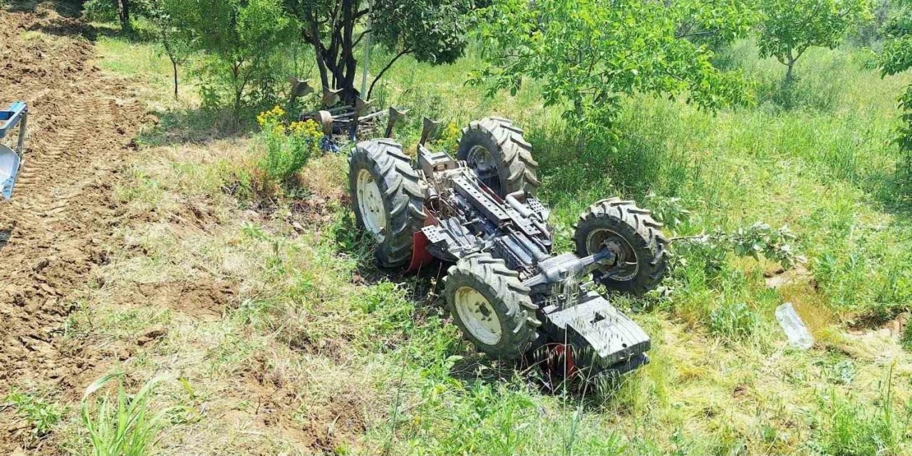 Gördes’te traktör kazası: 1 ağır yaralı