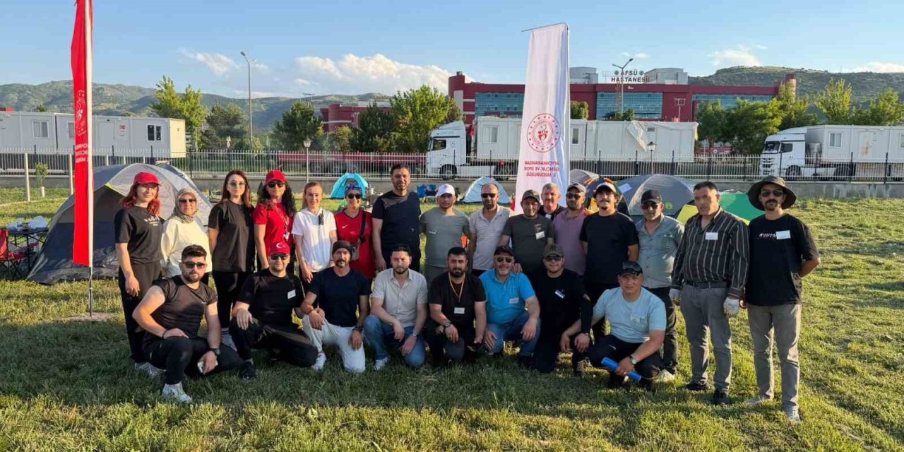 GSB arama kurtarma ekibi akreditasyon için kampa girdi