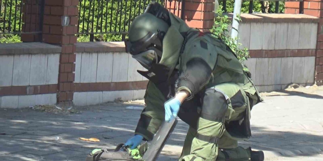 Fünye ile patlatılan şüpheli çantadan, bilgisayar çıktı