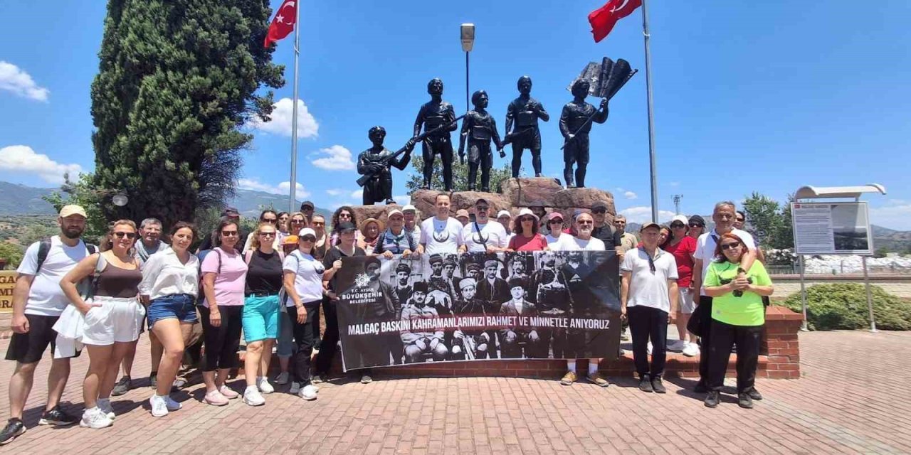 Aydın’da Malgaç Baskını’nın yıl dönümünde anlamlı yürüyüş