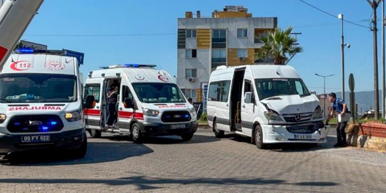 Aydın’da okul servisi  kazası: 6 öğrenci yaralandı