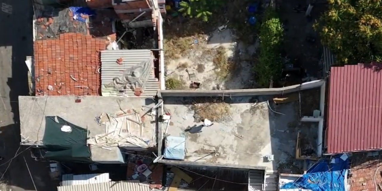 Nefes kesen uyuşturucu operasyonu dronla görüntülendi
