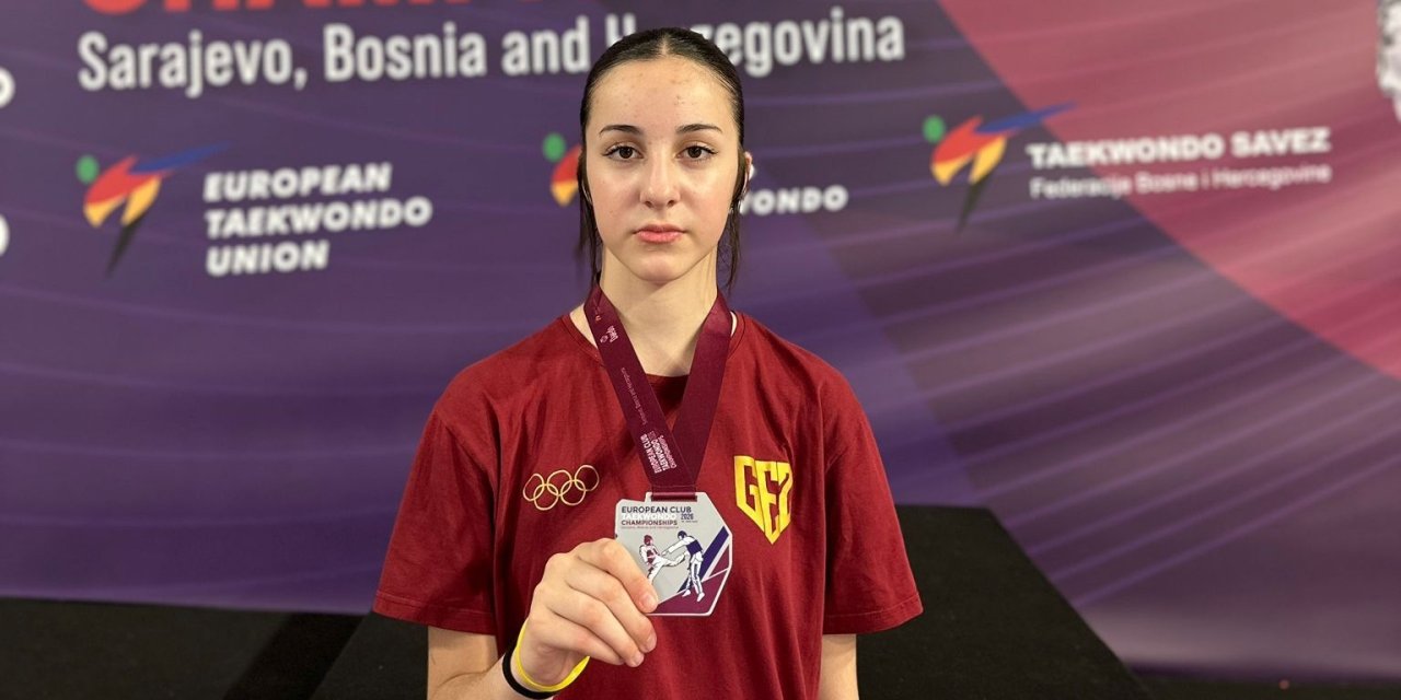 Aydınlı taekwondocu Rümeysa Girgin Avrupa ikincisi oldu