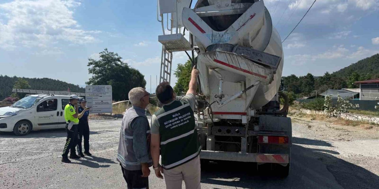 Turizm merkezlerinde beton mikserlere sıkı takip