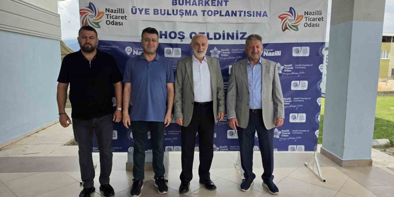 Başkan Arslan, Buharkent’te oda üyeleri ile buluştu