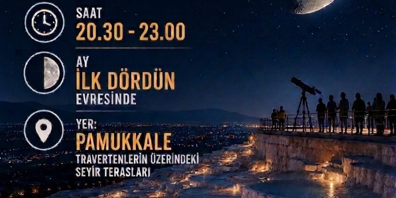 Denizli Bilim Merkezinden gökyüzü tutkunlarına özel etkinlik