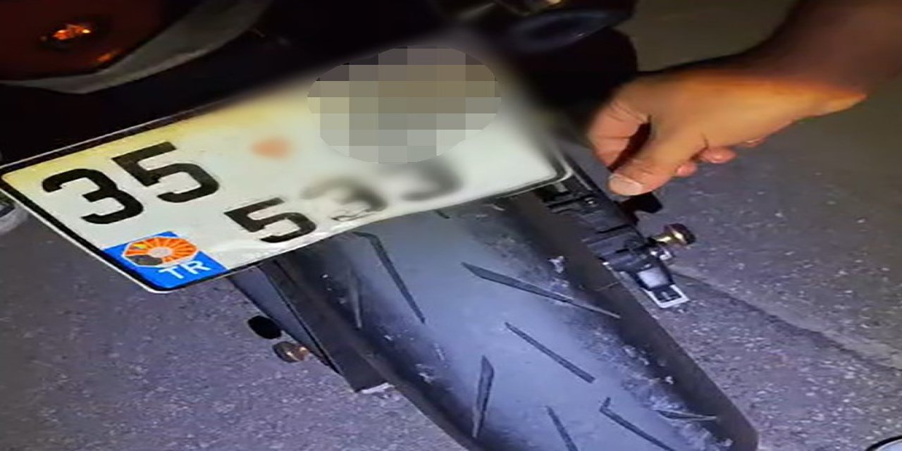 Manisa’da katlanır plakalı motosiklete 156 bin TL ceza