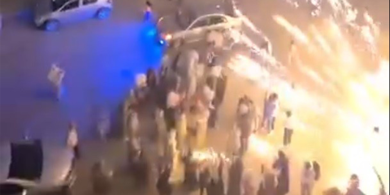Nişan öncesi havai fişek dehşeti: Davetliler ölümden döndü