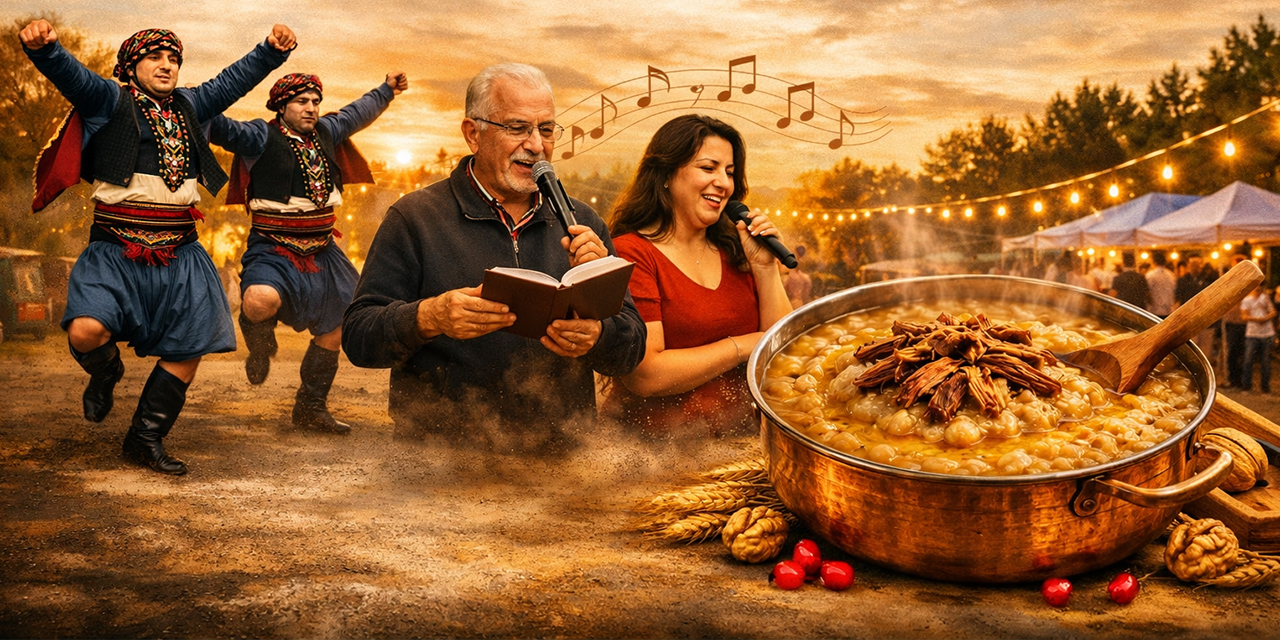 Köşk Beyköy’de geleneksel aşure ve keşkek etkinliği