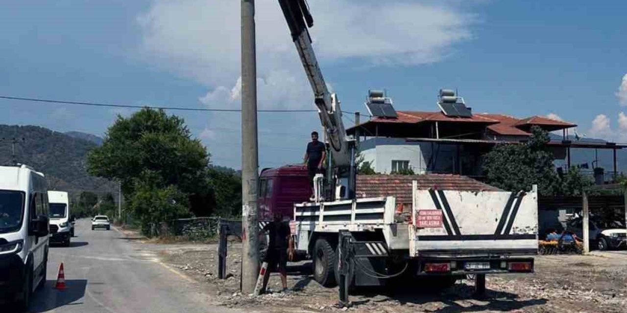 Ortaca Dikmekavak’ta yol güvenliği artırılıyor