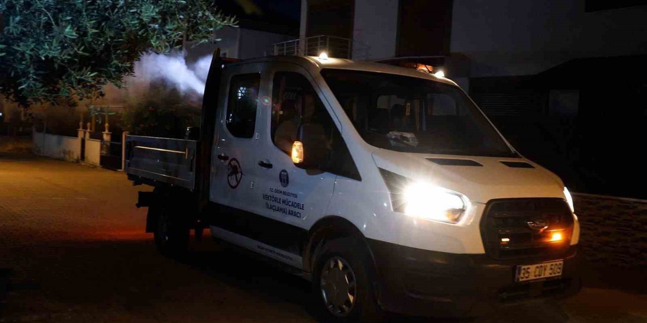 Didim Belediyesi ilaçlama çalışmaları sürüyor