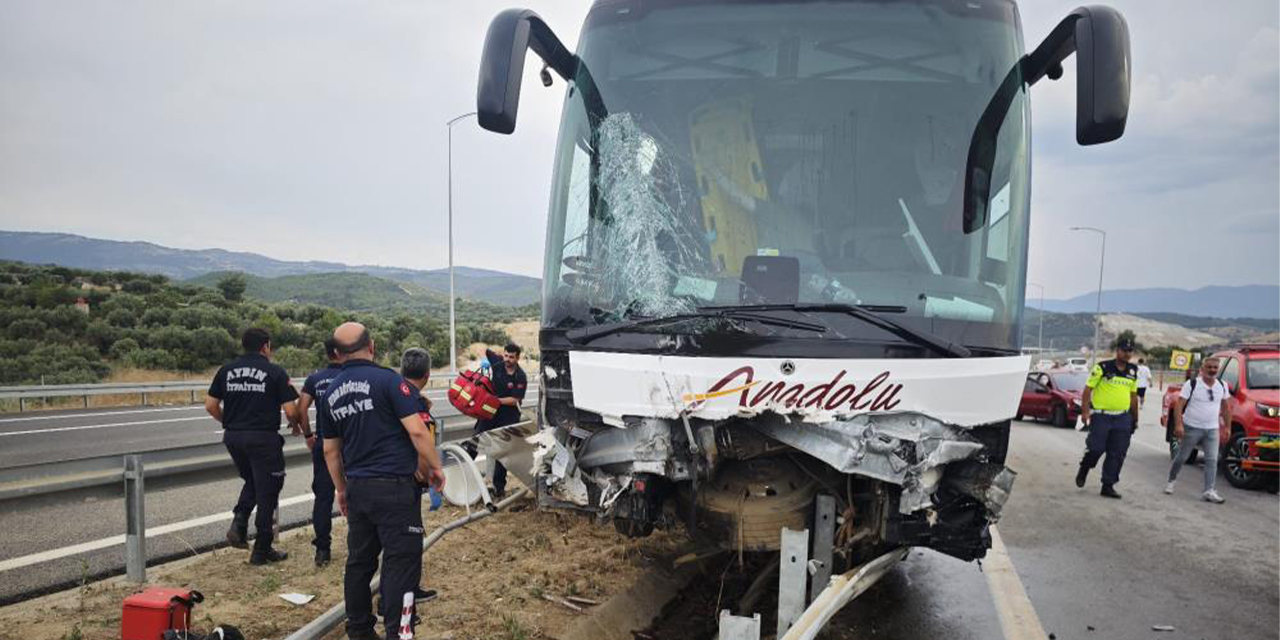 Aydın-Denizli otoyolunda otobüs kazası: 1’i ağır 20 yaralı