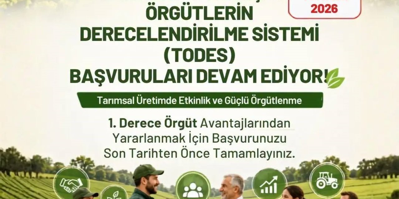 Aydın Tarım İl Müdürlüğü’nden TODES başvurusu uyarısı