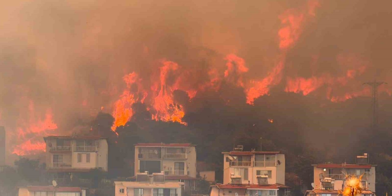 İzmir’de makilik alandaki yangın büyük ölçüde kontrol altına alındı