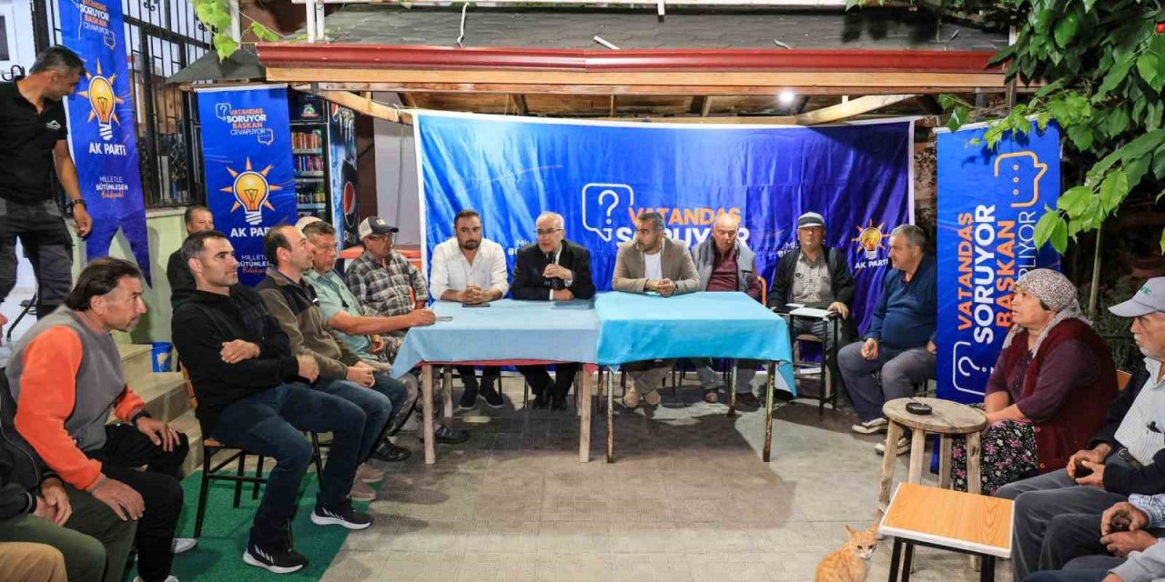 Başkan Arslan ‘Vatandaş Soruyor, Başkan Cevaplıyor’ buluşmalarını sürdürüyor