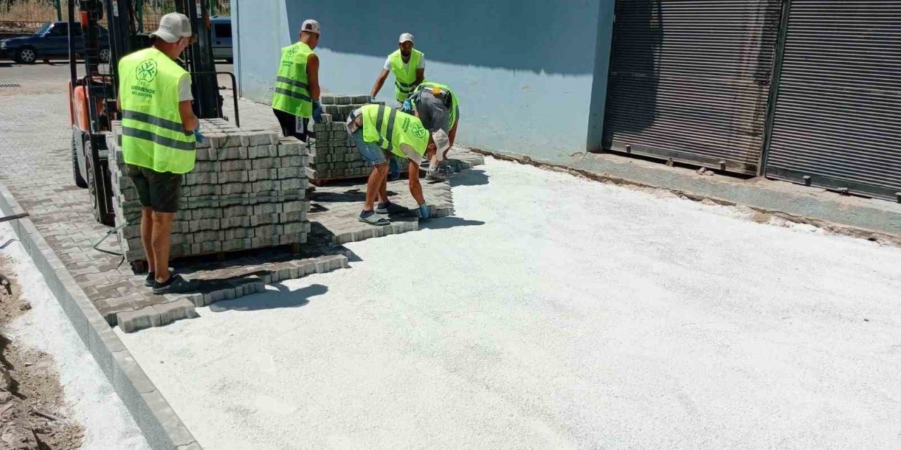 Germencik’te üstyapı çalışmaları başladı