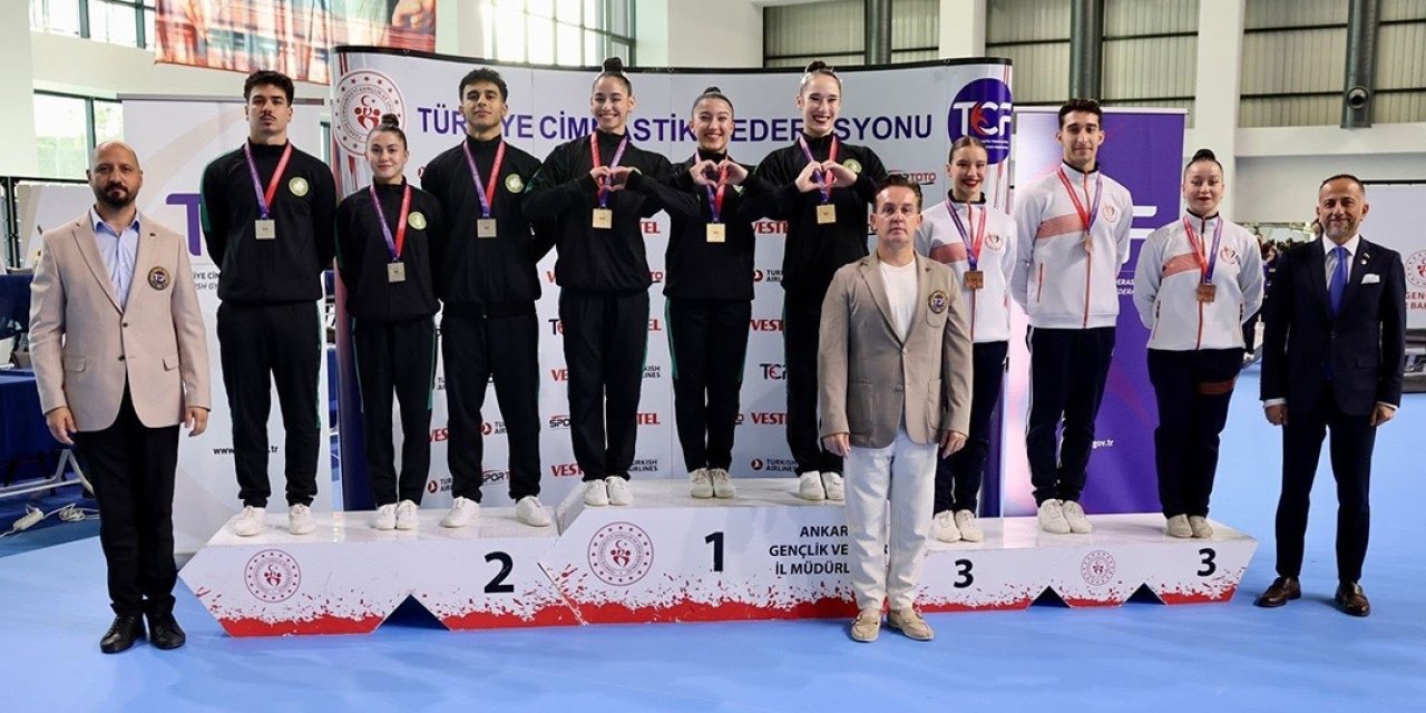 MCBÜ’lü cimnastikçilerden Ankara’da madalya yağmuru