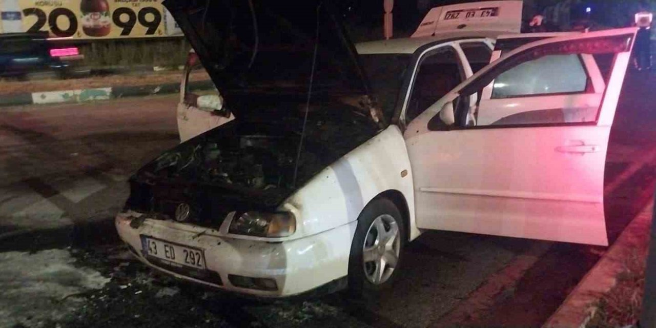 Kütahya’da araç yangını