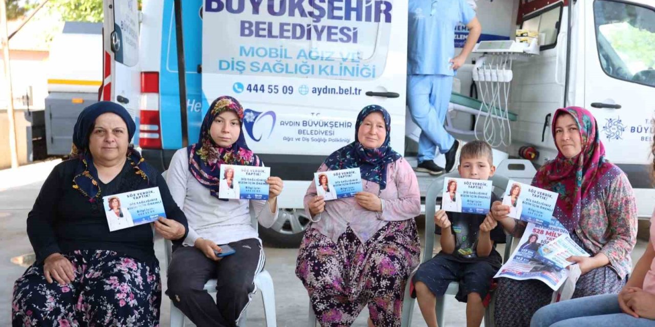 Aydın Büyükşehir’in mobil diş klinikleri hizmete devam ediyor