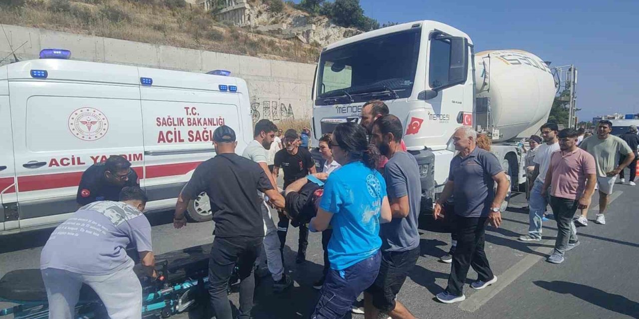 Kuşadası’nda beton mikserinin çarptığı yaya hayatını kaybetti