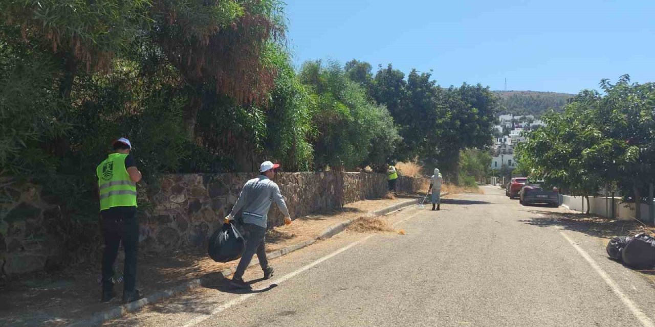 Bodrum’da ot temizliği çalışmaları Haziran ayı boyunca aralıksız sürdü