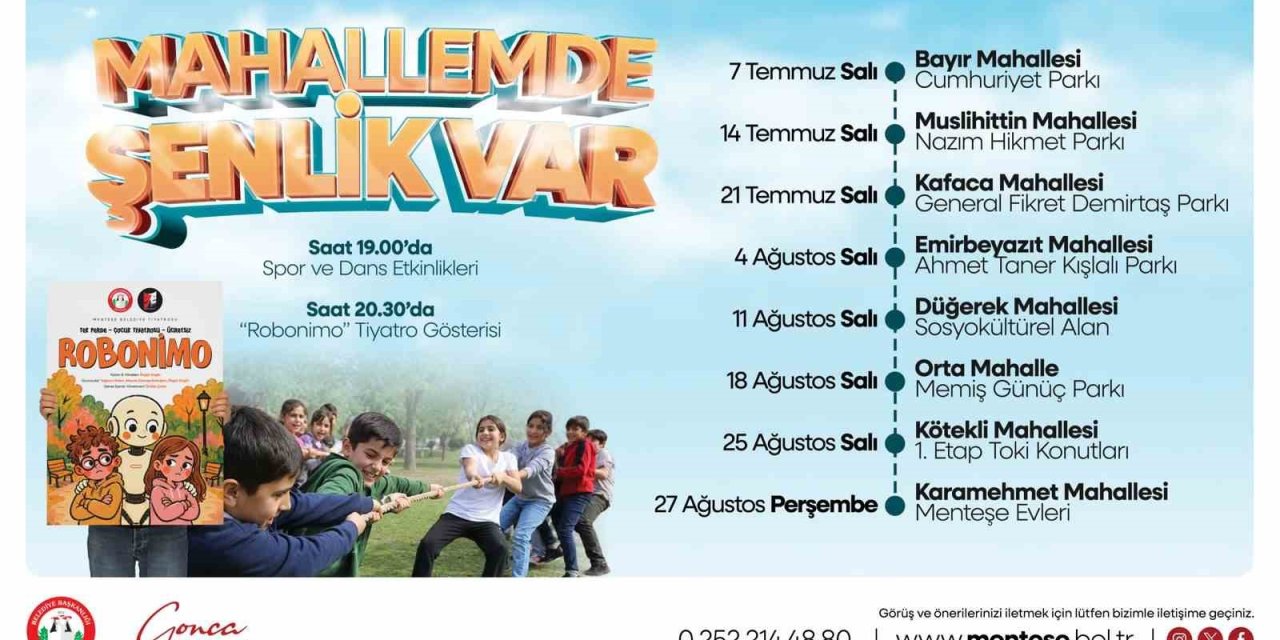 Menteşe Belediyesi’nden çocuklara özel yaz şenliği