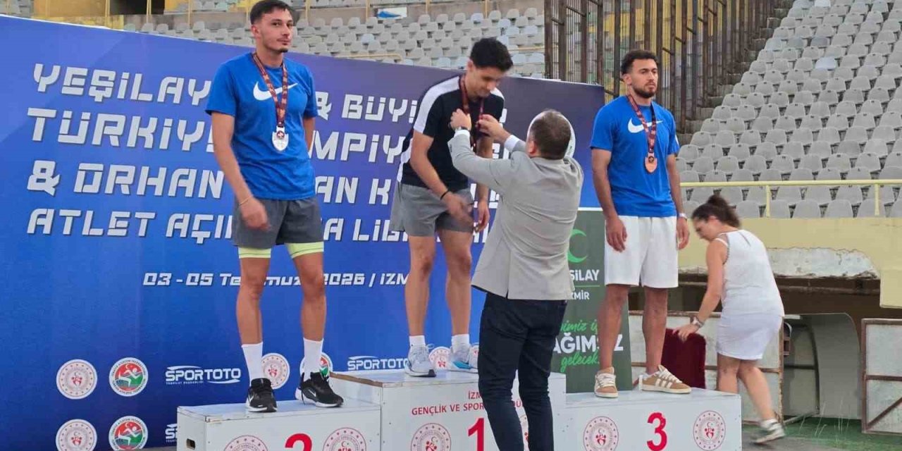 Aydınlı milli atlet, Türkiye şampiyonu oldu