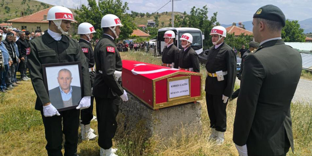 Kıbrıs gazisi son yolculuğuna uğurlandı