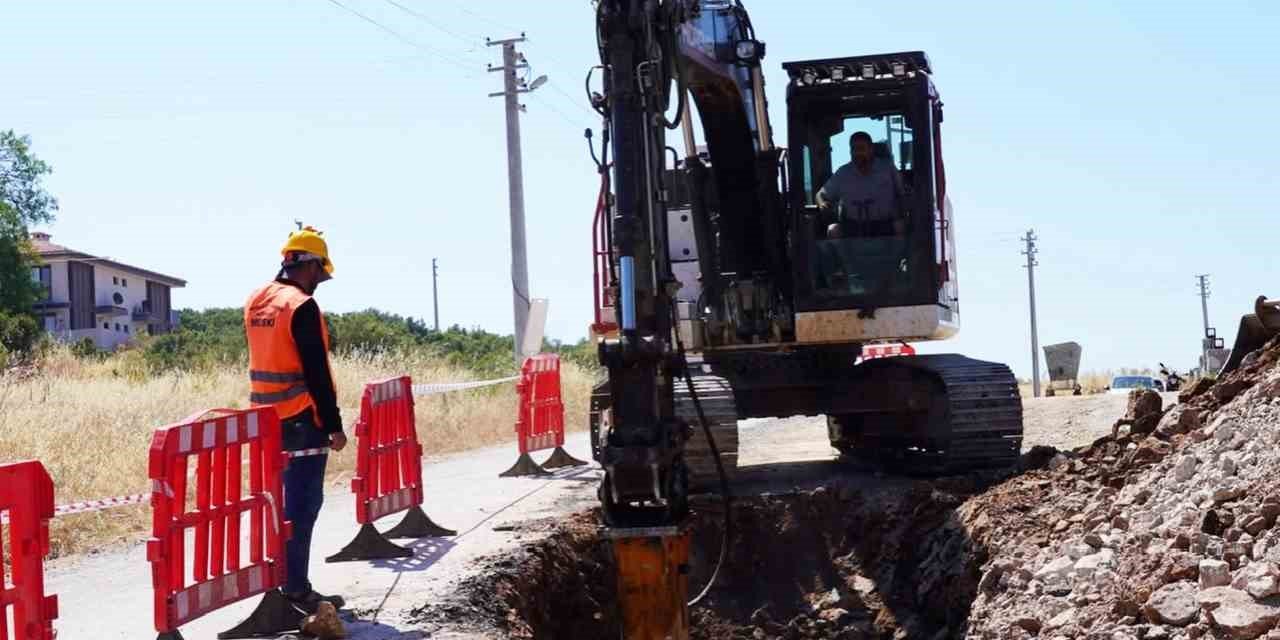 Ula’da kanalizasyon hattı bulunmayan bölgelere hat çalışması