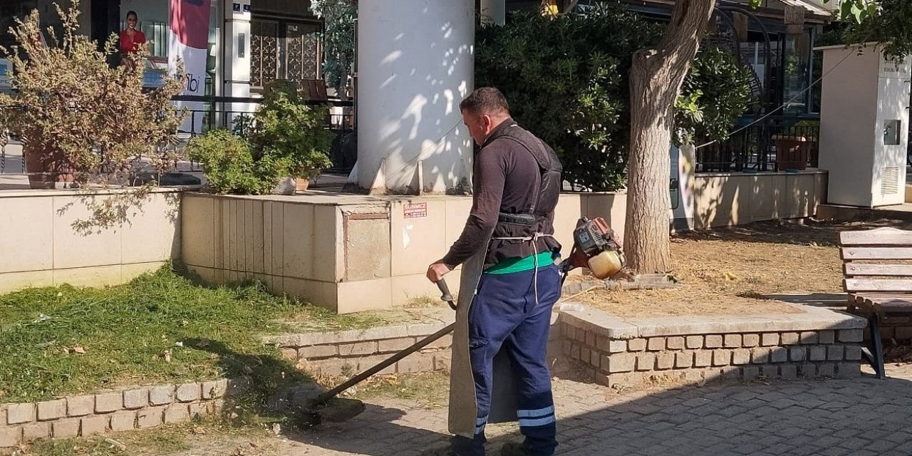 Efeler Belediyesi’nden yeşil alanlarda çalışma