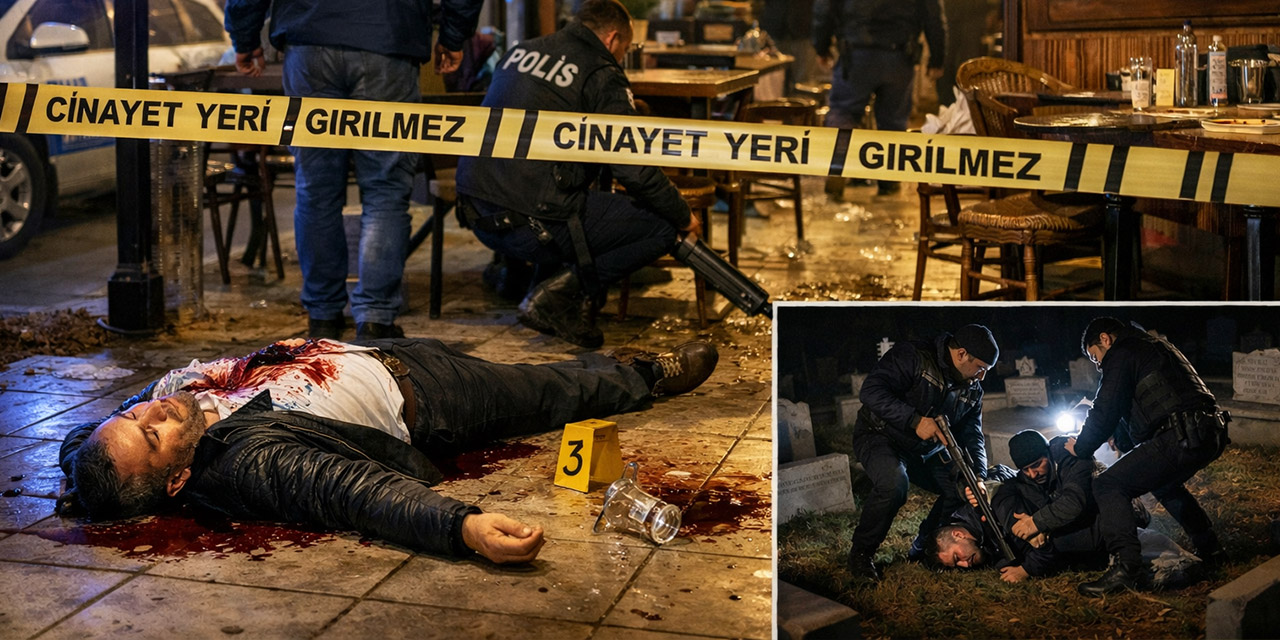 Restorandaki tartışma cinayetle bitti: Zanlı mezarlıkta yakalandı