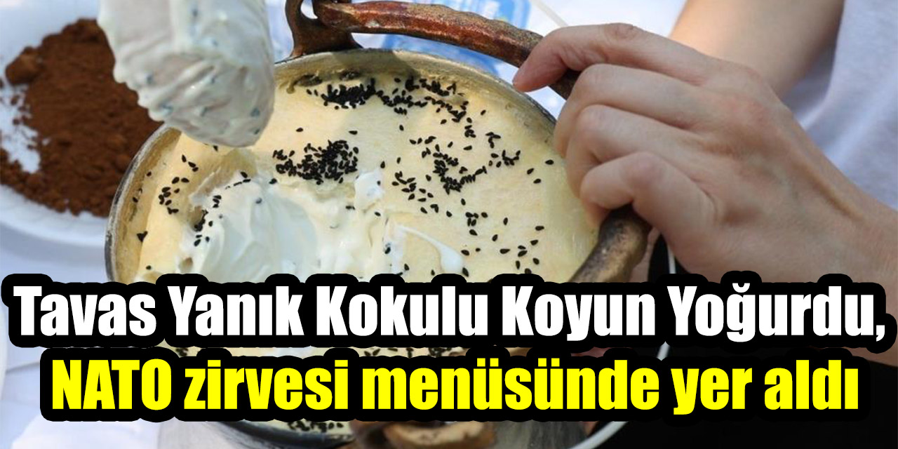 Tavas Yanık Kokulu Koyun Yoğurdu, NATO zirvesi menüsünde yer aldı
