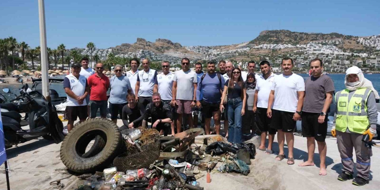 Deniz dibi temizliğinin 9. etabı tamamlandı