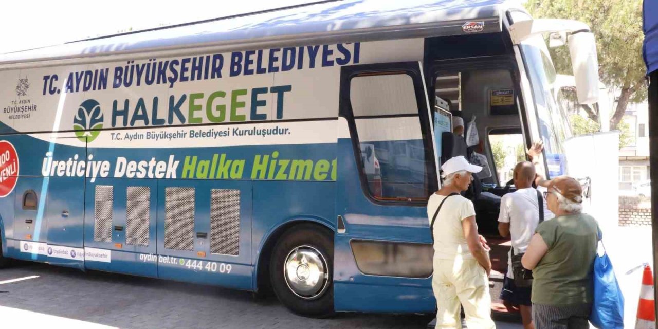 Mobil Halk Ege Et bu kez Güzelçamlı’da vatandaşlarla buluştu