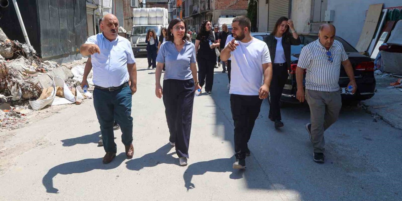 Başkan Vekili Özkan, sanayi sitesi esnafını ziyaret etti