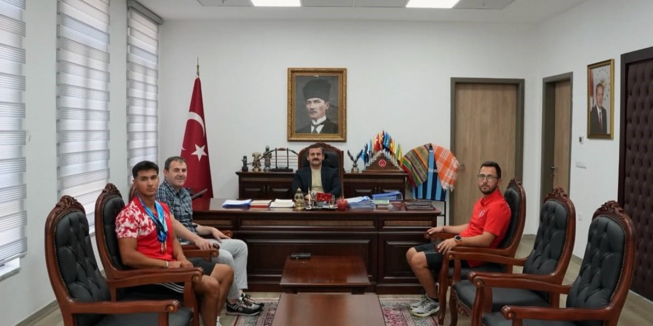 Köyceğiz Kaymakamı Kumcu, Dünya Şampiyonu Karahan’ı ağırladı