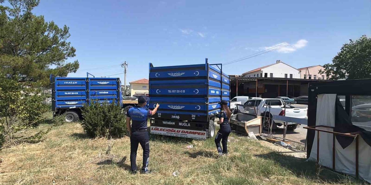 Yatağan’da zabıta ekiplerinden hurda araç operasyonu
