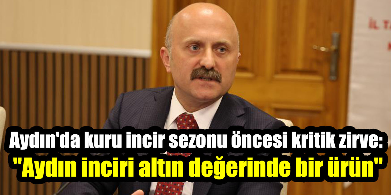 Aydın'da kuru incir sezonu öncesi kritik zirve: "Aydın inciri altın değerinde bir ürün"
