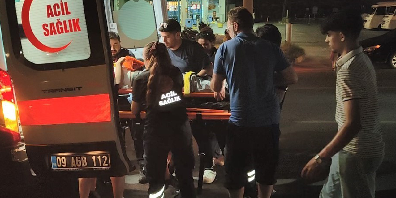 Kuşadası'nda otomobil çarpıp kaçtı: Motosiklet sürücüsü yaralandı