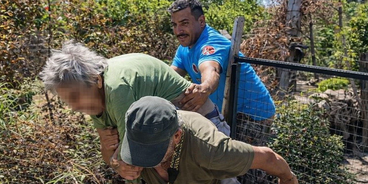 Kendini yakmak isteyen yaşlı kadın makilik alanı ateşe verdi