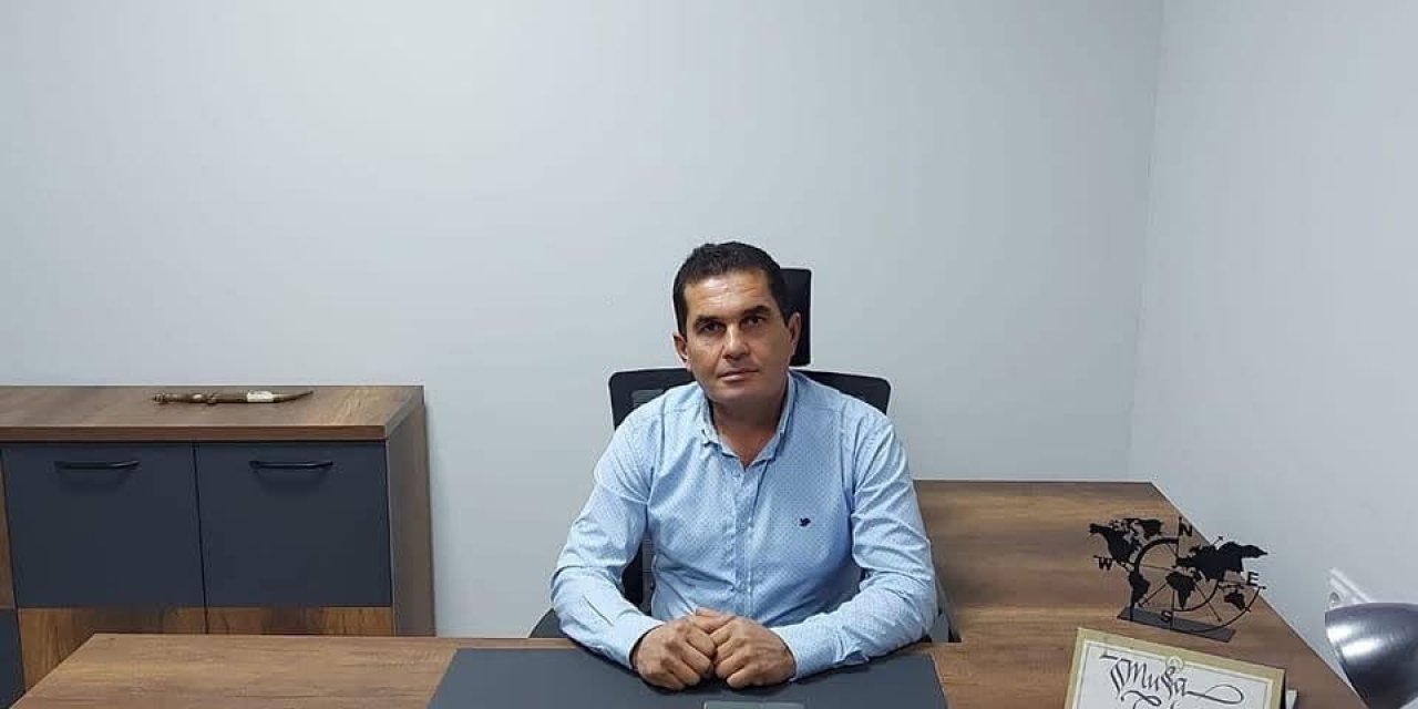Demircilik yapan muhtar iş kazası geçirdi