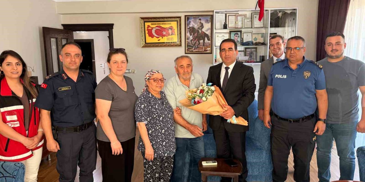 Yeni kaymakamın ilk durağı şehit evi oldu