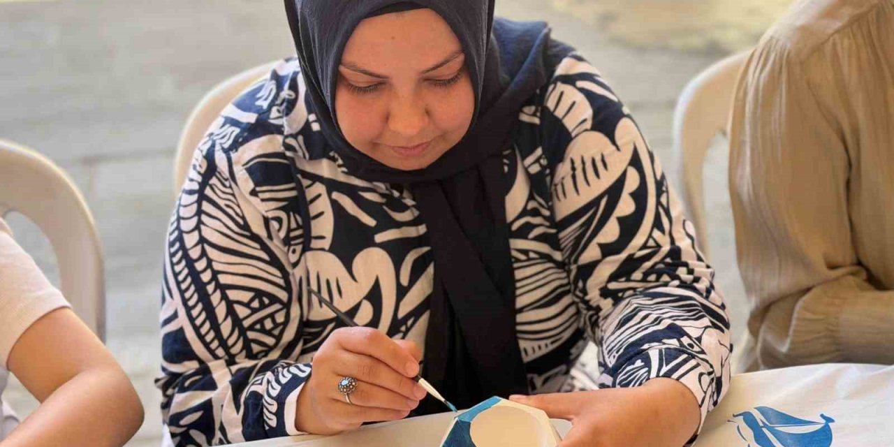 Tarihi Kurşunlu Han’da atölye günlerine yoğun ilgi