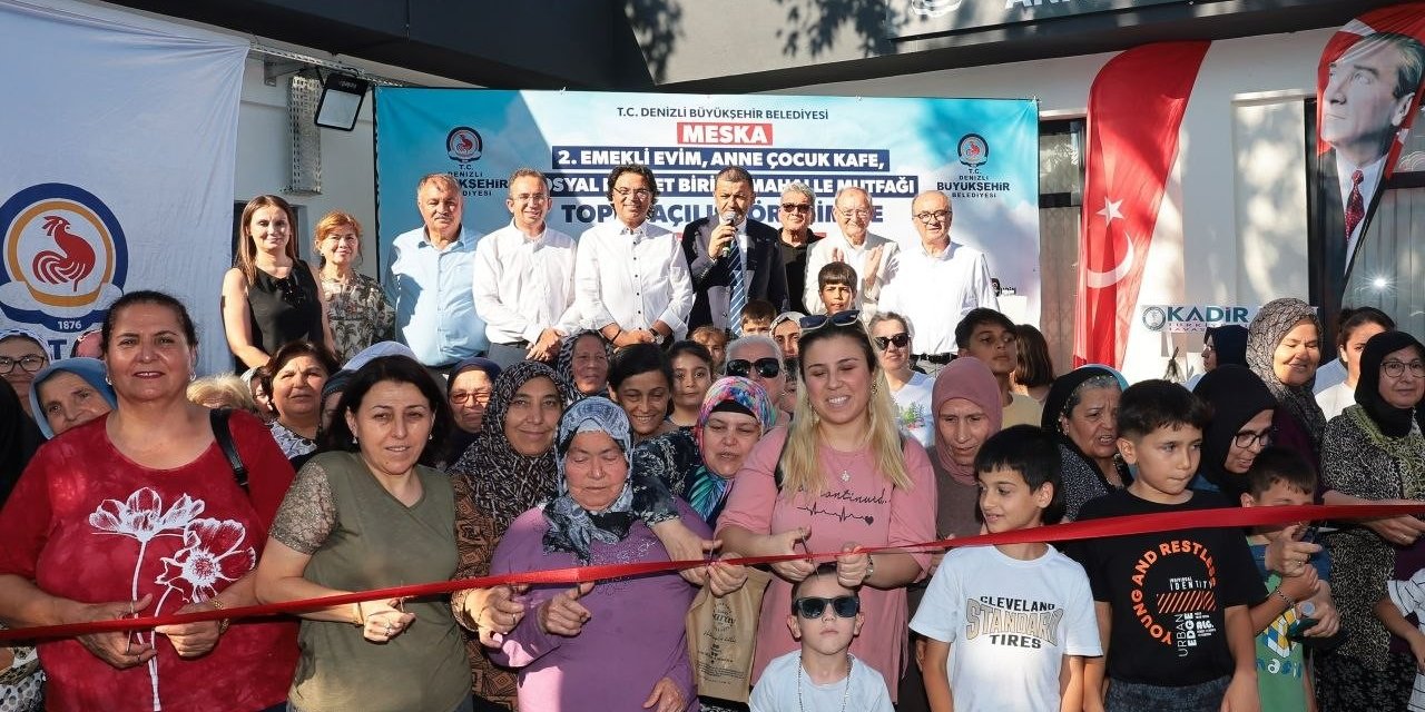 Denizli’de Toplumsal dayanışmanın yeni adresi Meska Sosyal Tesisi törenle açıldı